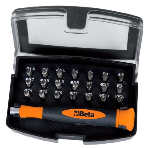 Jogo de bits 22 peças encaixe sextavado 4 mm com estojo plástico - BW 1256/C21-1 Jogo de bits 22 peças encaixe sextavado 4 mm com estojo plástico - BW 1256/C21-1