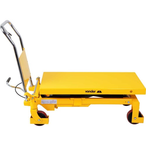 Mesa hidr�ulica pantogr�fica capacidade 1000kg com roda de PU - MPP 1000