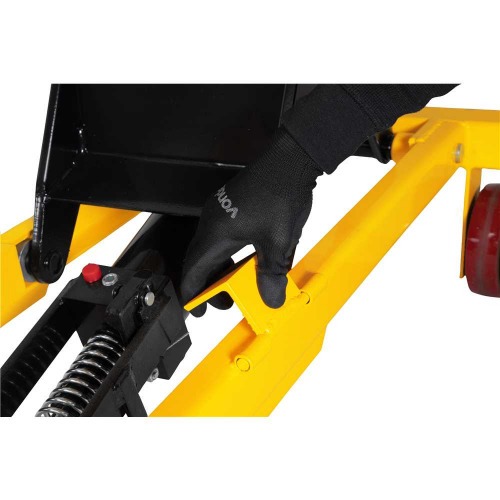 Mesa hidr�ulica pantogr�fica capacidade 1000kg com roda de PU - MPP 1000