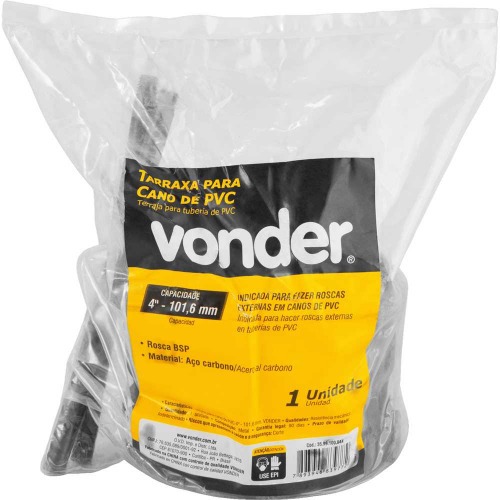 Tarraxa em aço carbono para de cano PVC 4 Tarraxa em aço carbono para de cano PVC 4