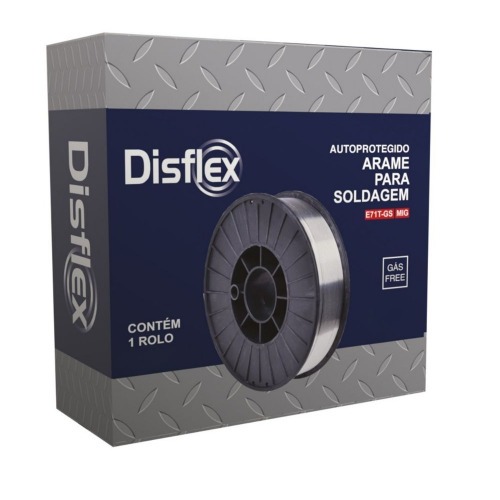 Arame para solda mig 1,0 mm rolo 5 kg uso sem gás - E71T-GS Arame para solda mig 1,0 mm rolo 5 kg uso sem gás - E71T-GS