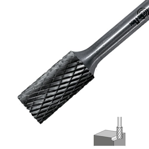 Lima rotativa cil�ndrica reta corte S 12 x 25 mm haste 6 mm - 23.279