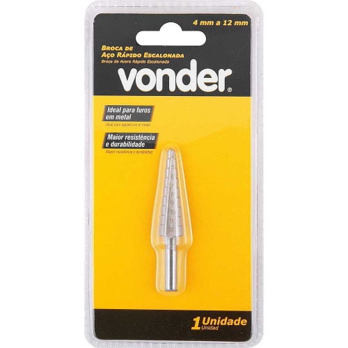 Broca de a�o r�pido escalonada 4 mm a 12 mm  