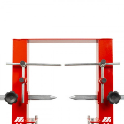 Desempenadora e alinhadora para rodas de motos aro 14