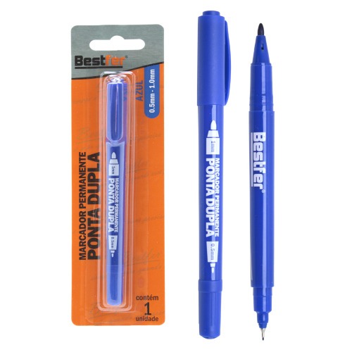 Marcador permanente com ponta dupla 0,5 mm - BFH3047