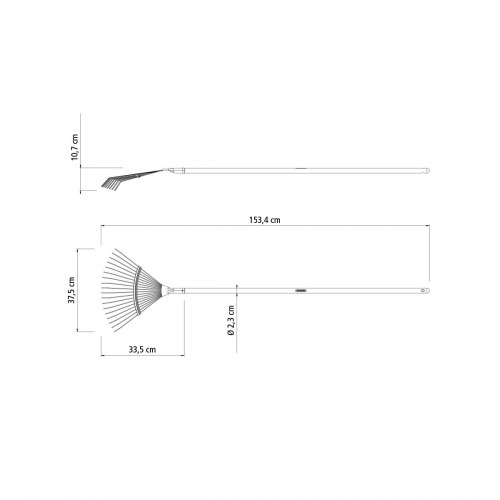 Vassoura metálica 18 dentes com cabo de 120 cm - 77827681 Vassoura metálica 18 dentes com cabo de 120 cm - 77827681