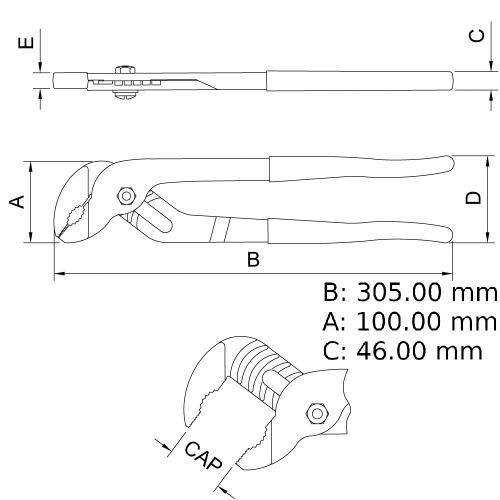 Alicate bomba d´água 10 Alicate bomba d´água 10