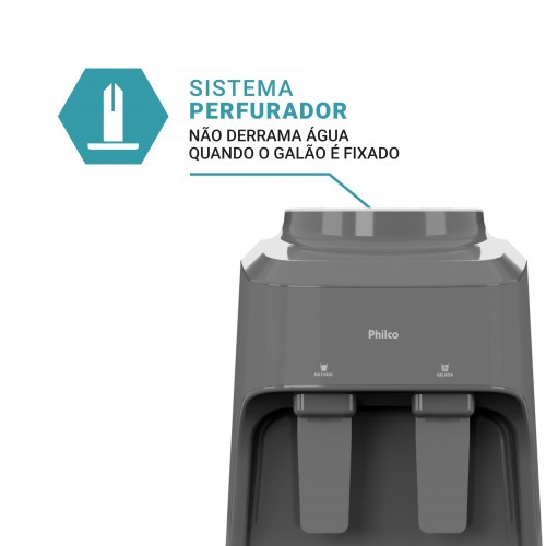 Bebedouro de mesa eletrônico água natural e gelada - PBE15C 110V/220V Bebedouro de mesa eletrônico água natural e gelada - PBE15C 110V/220V
