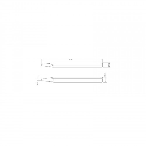 Ponteiro manual Sextavado de 10 Ponteiro manual Sextavado de 10