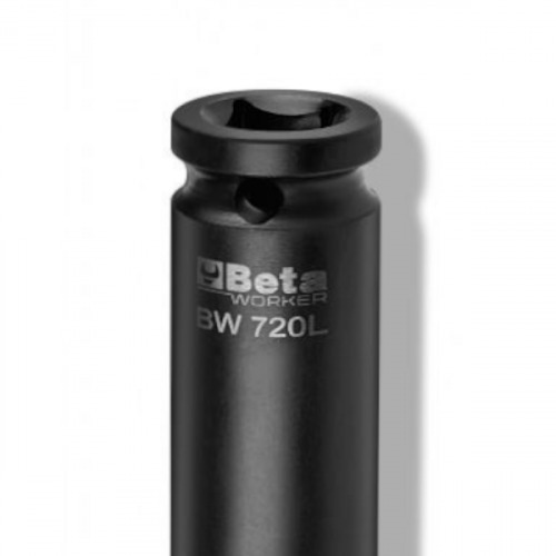 Soquete sextavado longo de impacto 24 mm com encaixe de 1/2