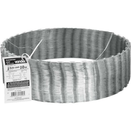 Concertina 450 mm x 10 m não clipada Concertina 450 mm x 10 m não clipada