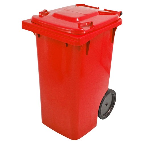 Cesto de lixo gari 240L com rodas de 300 mm sem pedal - C241VM Cesto de lixo gari 240L com rodas de 300 mm sem pedal - C241VM