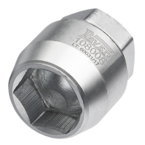 Soquete sextavado 24 mm para porca da polia de alternadores Bosch - 108008