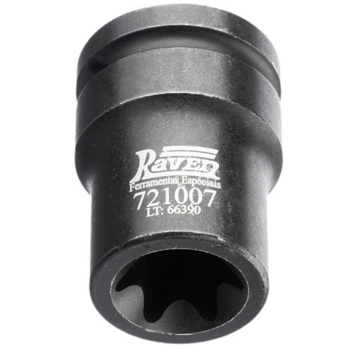 Soquete hexalobular E28 com encaixe de 3/4 Soquete hexalobular E28 com encaixe de 3/4