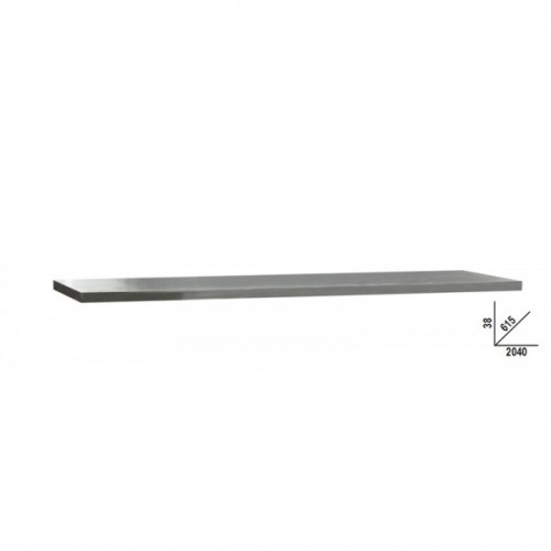 Tampo de madeira revestido de a�o inox para bancada 2040 x 615 x 38 mm - C45PRO 2.0 PXE