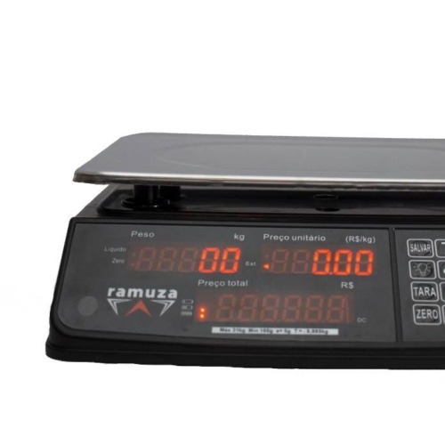 Balan�a digital computadora a bateria 31Kg x 5g display de LED - DCRL M8  110V/220V