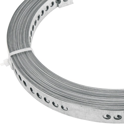 Fita de a�o perfurada 19 mm x 0,40 mm x 10 m 