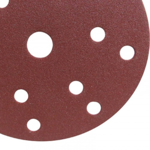 Disco de lixa com pluma 150 mm 15 furos gr�o 60 com 10 pe�as - D-54592