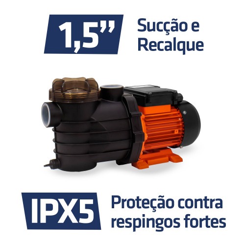 Motobomba com pré filtro para piscina 1/3 hp - BPI300 110V Motobomba com pré filtro para piscina 1/3 hp - BPI300 110V