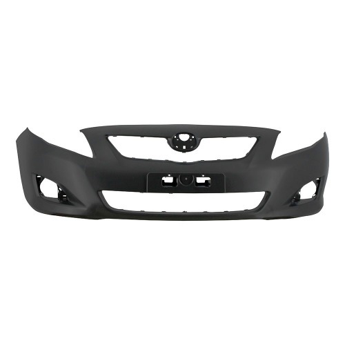 Para-choque Corolla 2008 a 2011 dianteiro preto liso com ressalto de placa - 7012