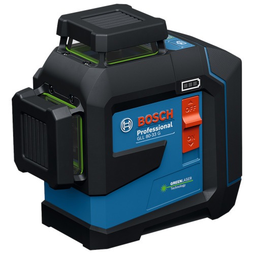 Nível a laser verde a bateria 60/160m com acessórios Sem Bateria - GLL 80-33 G Nível a laser verde a bateria 60/160m com acessórios Sem Bateria - GLL 80-33 G