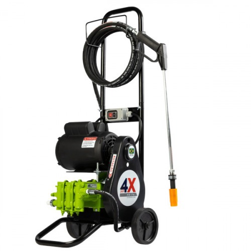 Lavadora alta vazão 2 hp 1020 L/H 600 libras com carrinho e mangueira JHF 4X - MB0176 220V Lavadora alta vazão 2 hp 1020 L/H 600 libras com carrinho e mangueira JHF 4X - MB0176 220V