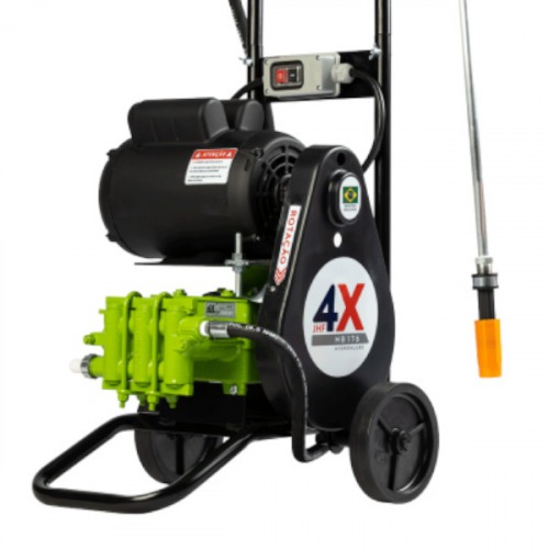 Lavadora alta vazão 2 hp 1020 L/H 600 libras com carrinho e mangueira JHF 4X - MB0176 220V Lavadora alta vazão 2 hp 1020 L/H 600 libras com carrinho e mangueira JHF 4X - MB0176 220V