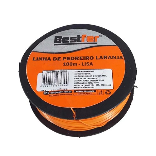 Linha para pedreiro lisa 0,8mm x 100 metros - BFH2766 Linha para pedreiro lisa 0,8mm x 100 metros - BFH2766