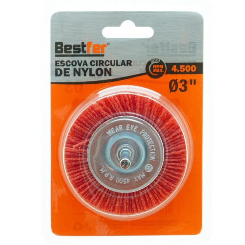 Escova de nylon circular 3 Escova de nylon circular 3