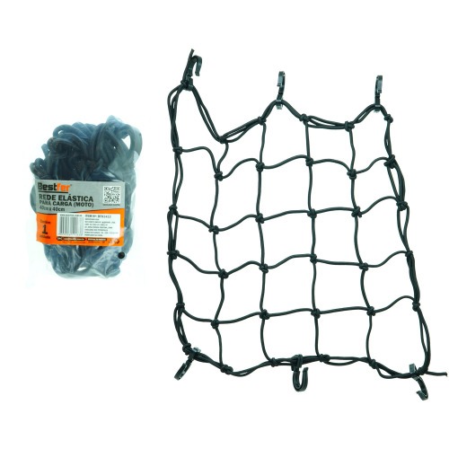 Elástico para bagageiro tipo aranha 40 x 40 cm - BFH3413 Elástico para bagageiro tipo aranha 40 x 40 cm - BFH3413