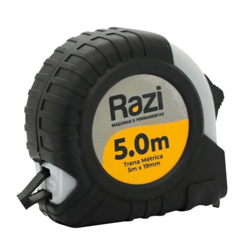 Trena com fita de a�o 19 mm x 5 m com trava - RZ-TM5M