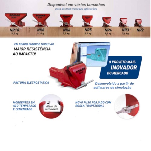 Torno de bancada fixo N� 5 - Lider