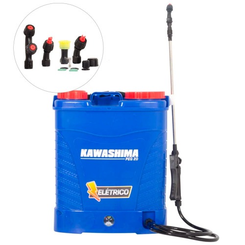 Pulverizador costal agrícola a bateria 20 litros com 4 bicos - PEG 20 110V/220V Pulverizador costal agrícola a bateria 20 litros com 4 bicos - PEG 20 110V/220V