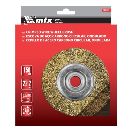 Escova de a�o circular ondulada 6