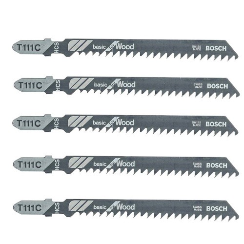 L�mina serra tico-tico para madeira 5 pe�as - T111C