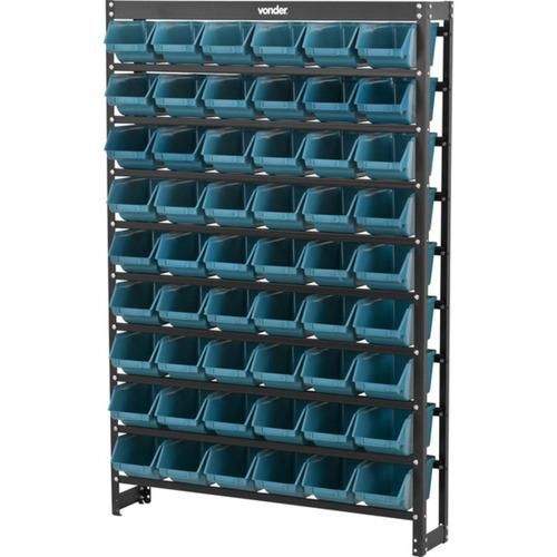Estante met�lica com 54 gavetas azul n� 5 - 61.27.054.511
