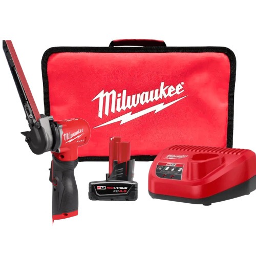 Lixadeira de cinta a bateria 12V com 1 bateria FUEL - 2482  110V/220V