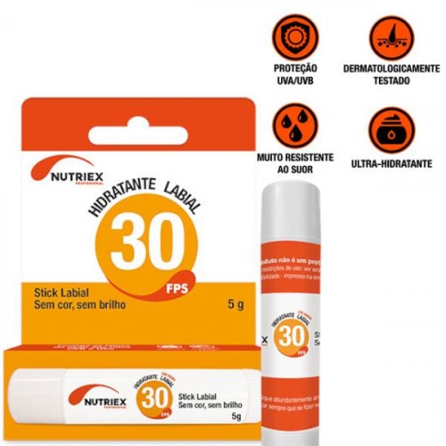 Hidratante protetor labial FPS 30 5g profissional - 9240128