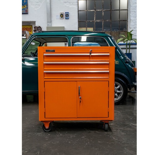 Carrinho para ferramentas com 3 gavetas e 2 portas Carrinho para ferramentas com 3 gavetas e 2 portas