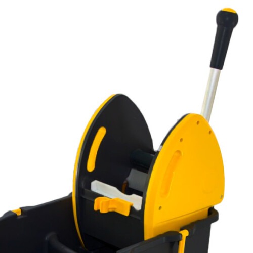 Balde espremedor Due 30L amarelo e preto