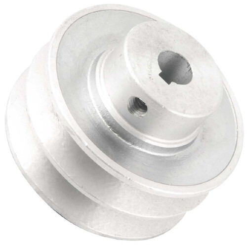 Polia de alum�nio 2 canais perfil A 80 mm com furo de 14 mm - 6677114080