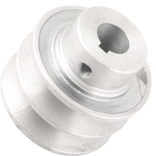 Polia de alum�nio 2 canais perfil A 60 mm com furo de 5/8