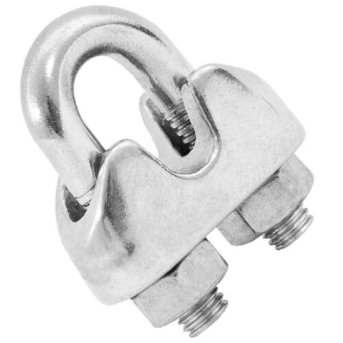Clips para cabo em aço inox 1/4 Clips para cabo em aço inox 1/4