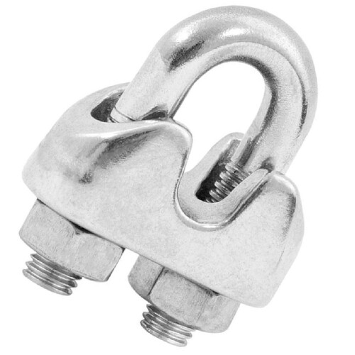 Clips para cabo em aço inox 1/4 Clips para cabo em aço inox 1/4