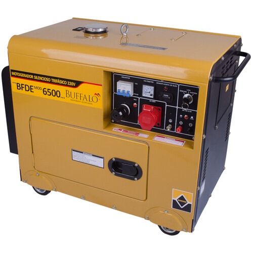 Gerador de energia 6,9 Kva a diesel partida elétrica trifásico - BFDE 6.500 Gerador de energia 6,9 Kva a diesel partida elétrica trifásico - BFDE 6.500
