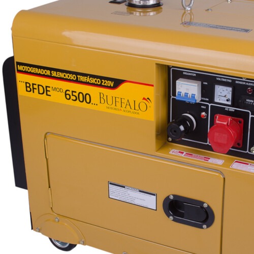 Gerador de energia 6,9 Kva a diesel partida elétrica trifásico - BFDE 6.500 Gerador de energia 6,9 Kva a diesel partida elétrica trifásico - BFDE 6.500