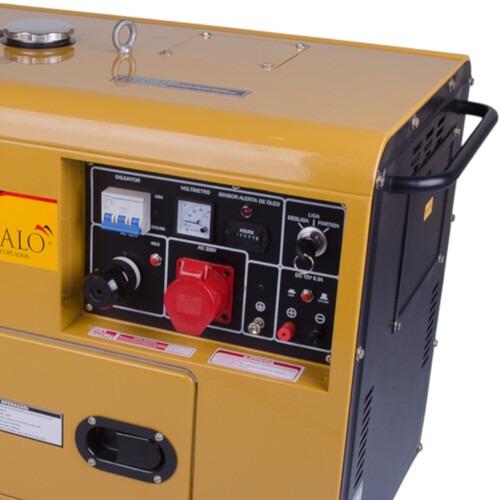 Gerador de energia 6,9 Kva a diesel partida elétrica trifásico - BFDE 6.500 Gerador de energia 6,9 Kva a diesel partida elétrica trifásico - BFDE 6.500