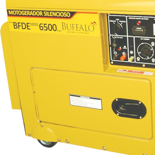 Gerador de energia 5,5 Kva a diesel partida elétrica monofásico - BFDE 6.500 Gerador de energia 5,5 Kva a diesel partida elétrica monofásico - BFDE 6.500