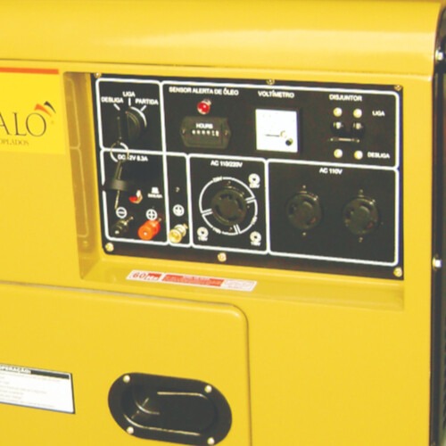 Gerador de energia 5,5 Kva a diesel partida elétrica monofásico - BFDE 6.500 Gerador de energia 5,5 Kva a diesel partida elétrica monofásico - BFDE 6.500