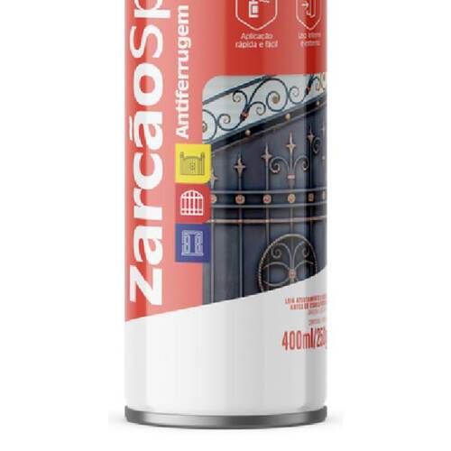 Zarc�o spray fundo antiferrugem para metais 400 ml - AE0100162